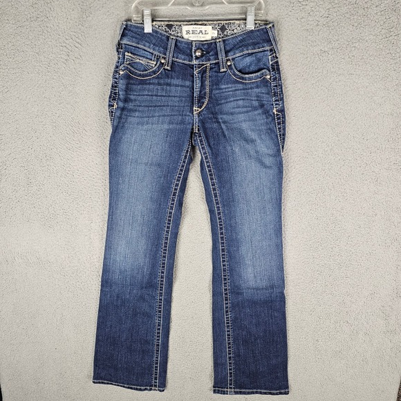 Ariat Denim - Ariat Jeans Womens 27R Blue Spitfire REAL Riding Mid Rise Bootcut 10011683